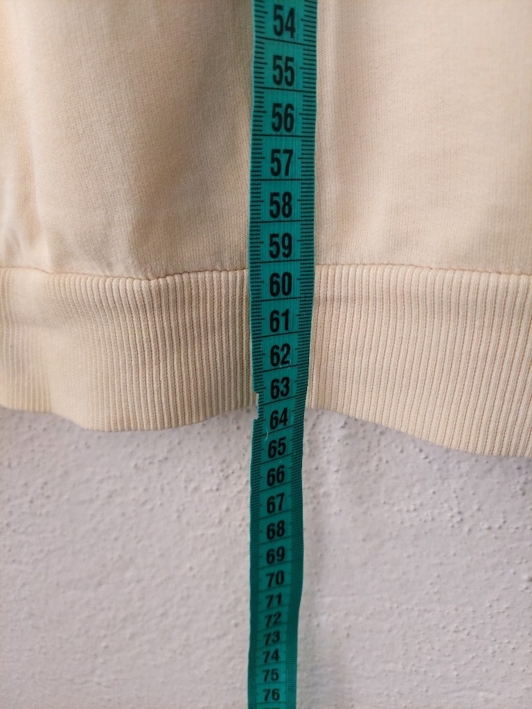Kabartma yazı desen parlak sarı sweatshirt - 10