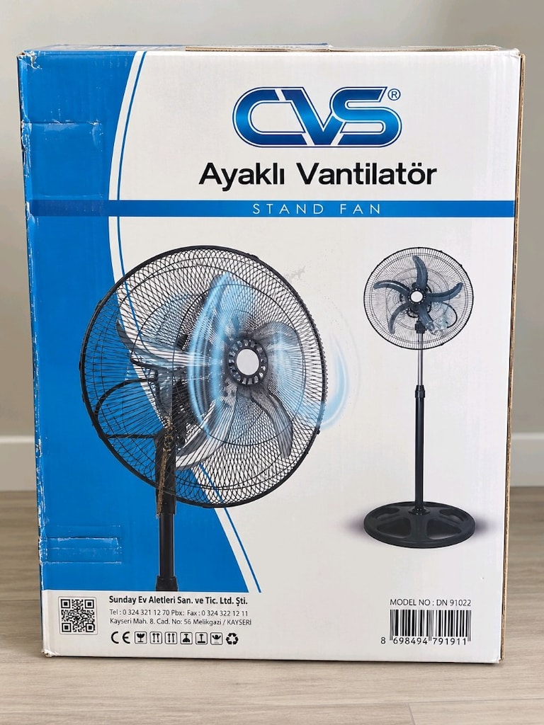 CVS 5 Pervaneli Sanayi Tipi Vantilatör – Garantili ve Kutulu - 2