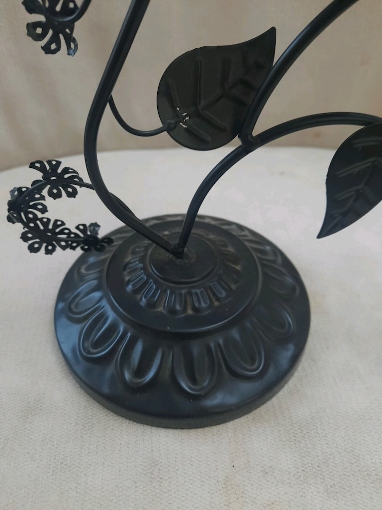 kuş figürlü metalik şamdan mumluk - 4
