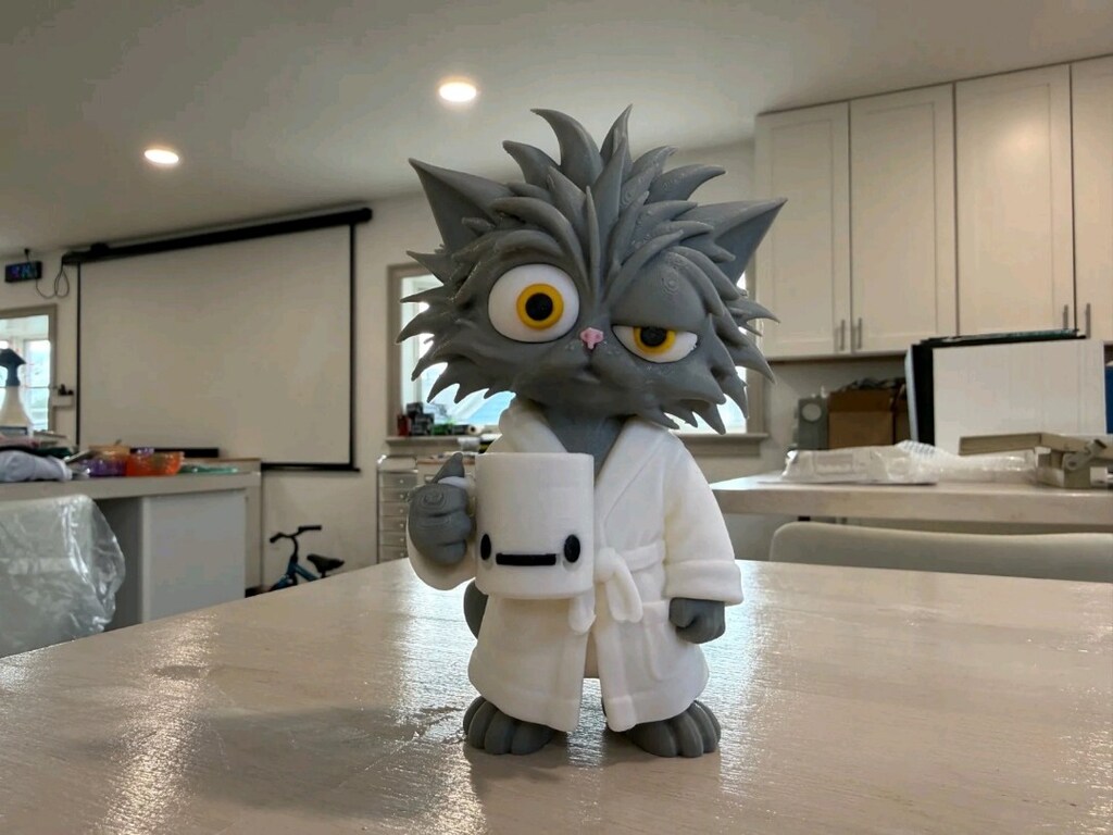Miyavlayacak Halim Yok – 3D Baskı Kedi Figürü - 3