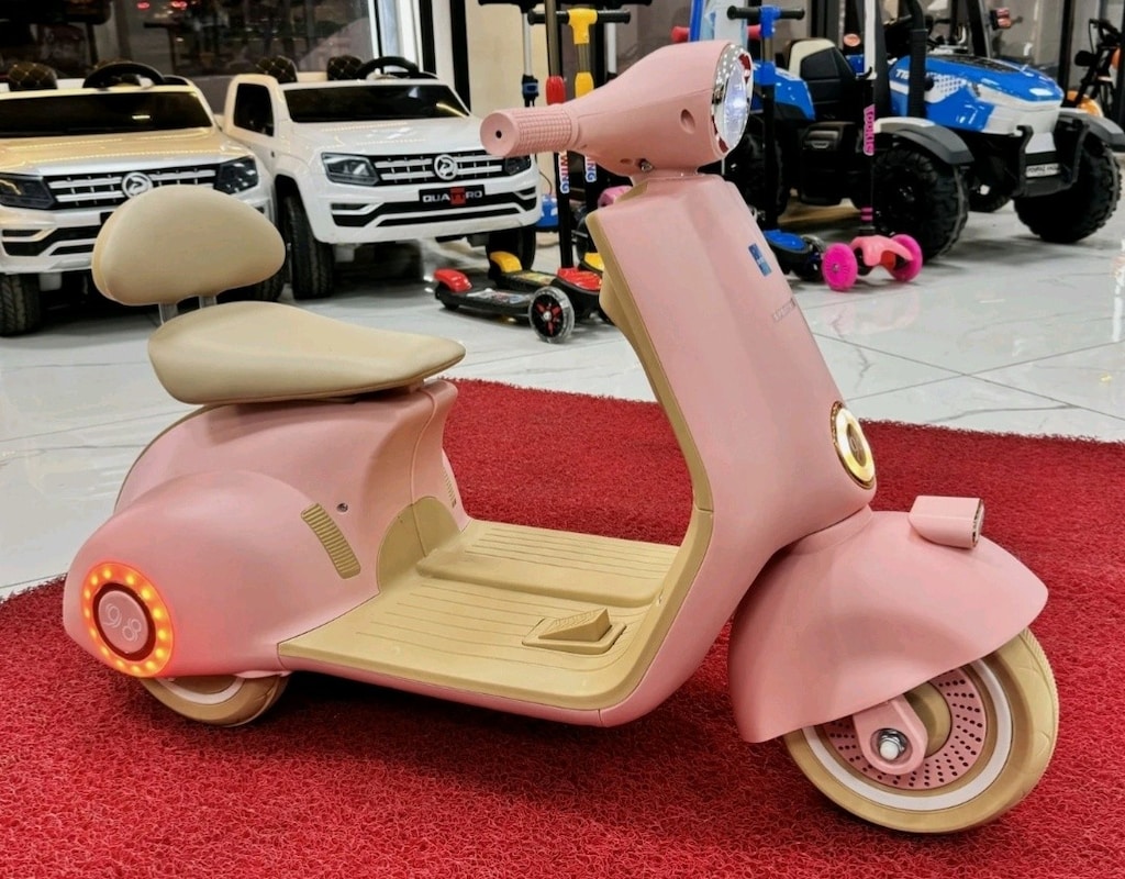 (AnkaCar ÇOCUK OTO GALERİ)SIFIR VESPA TEŞHİR 12+12 AKÜLÜ ARABA MOT.BİS - 3