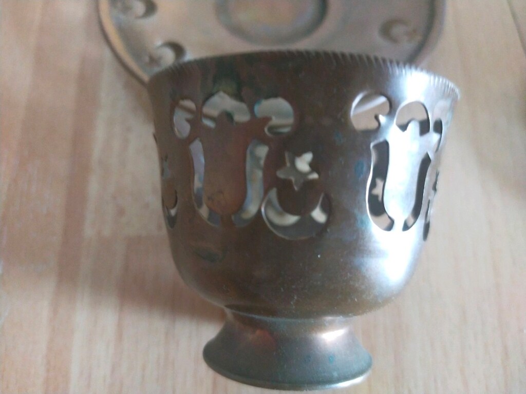 Bakır kahve fincanı zarfı - 7