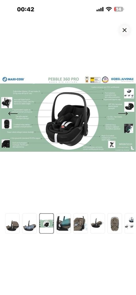 Maxi Cosi puset , anakucağı, oto koltuğu - 7