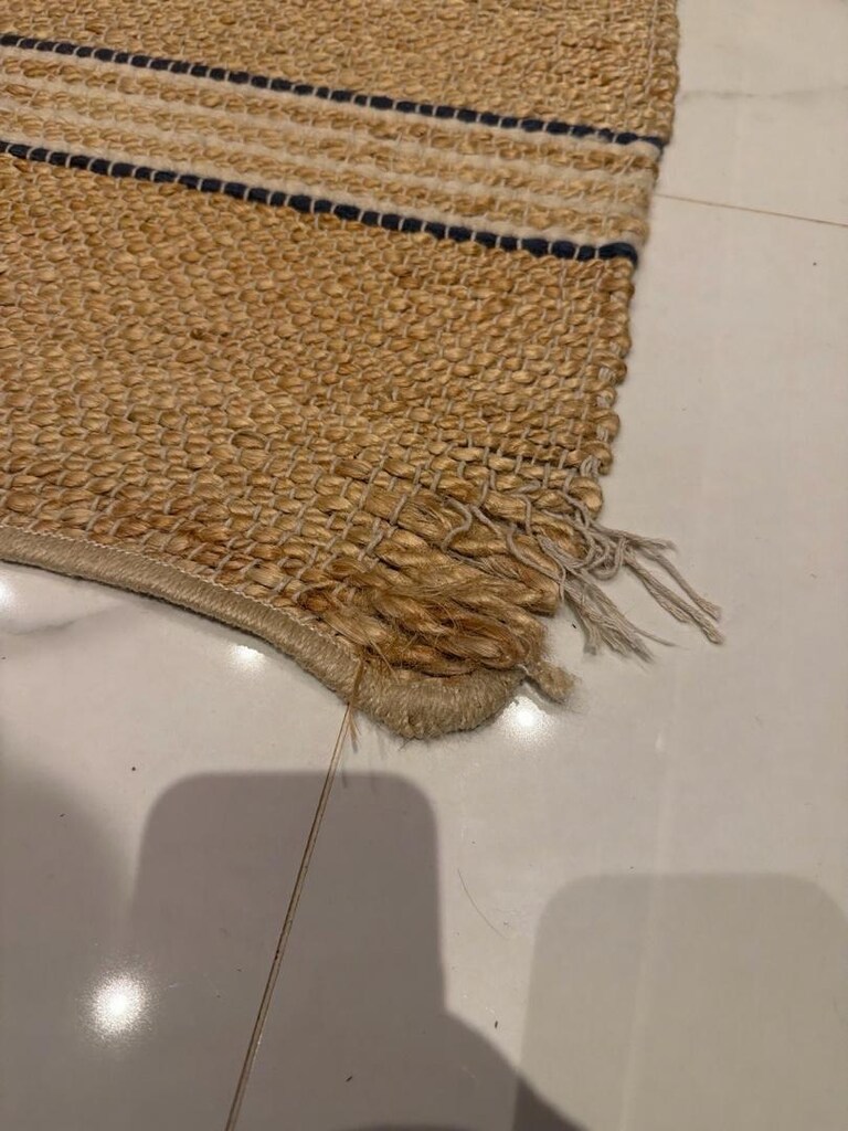 2 adet 160*240 yargıcı Orjinal jut halı - 4
