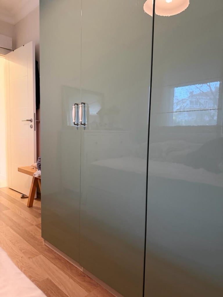 IKEA 4 Kapaklı, 2 Çekmeceli Geniş Gardırop – 200x200 cm - 3