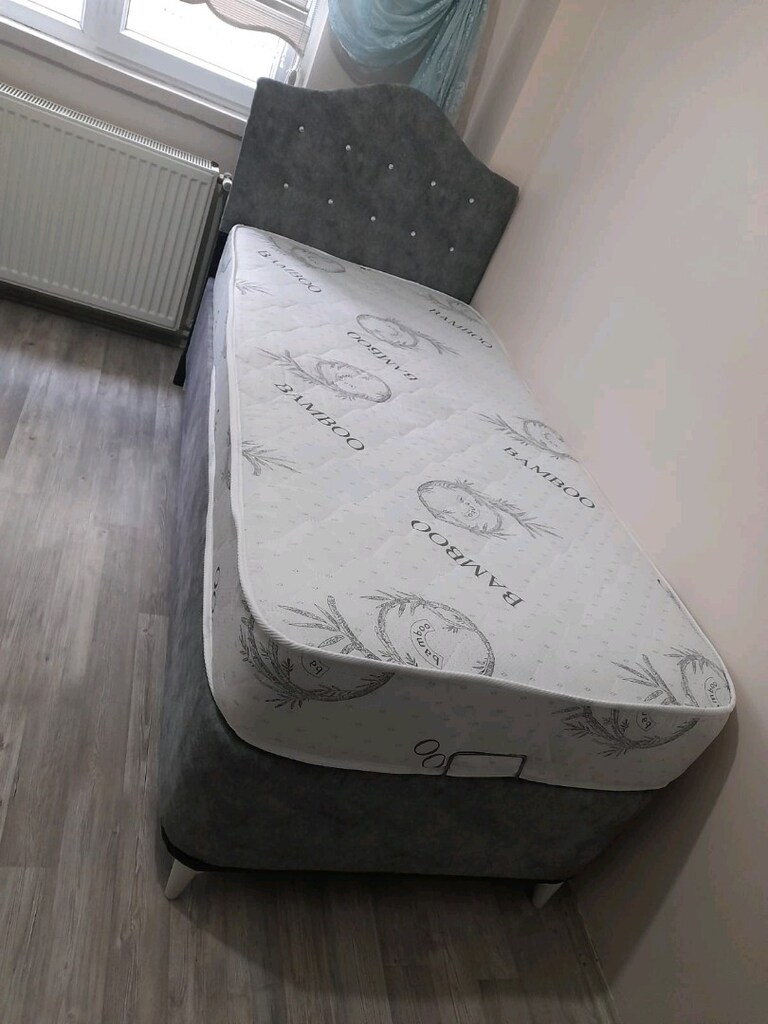 Tek kişilik baza başlık yatak - 2