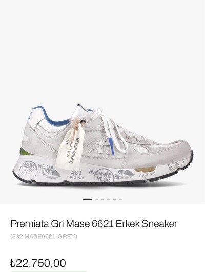 Premiata Gri Mase 6621 Erkek Sneaker