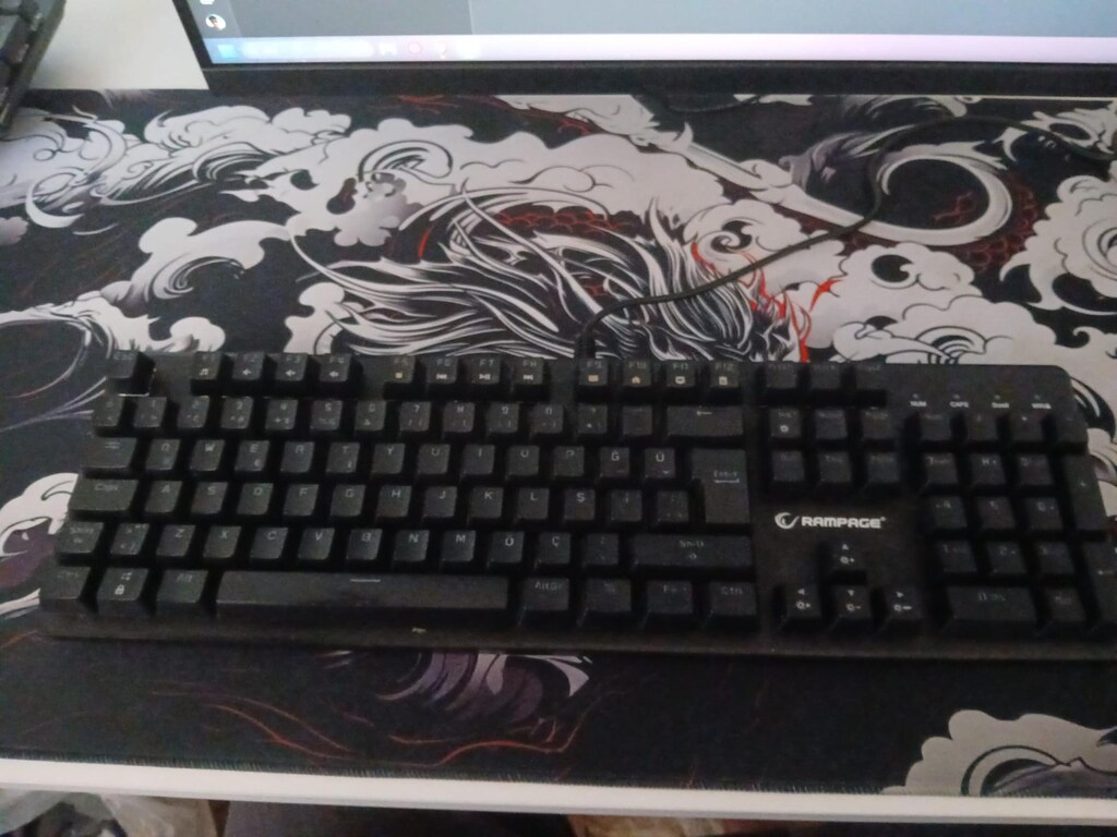 Rampage KB-R86 Red Switch 19Renk mod rgb mekanik oyuncu klavyesi - 2