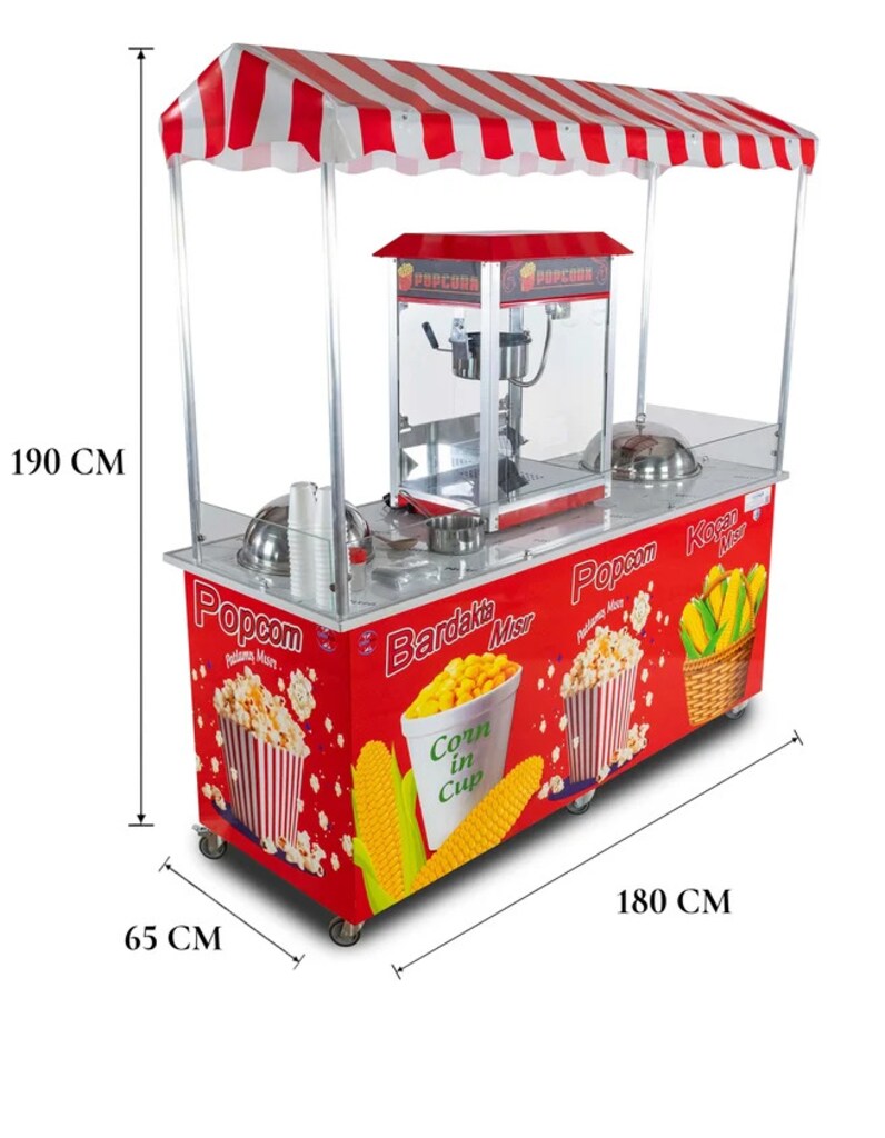 Elektrikli Popcorn Mısır Patlatma, Koçan Mısır ve Bardakta Mısır