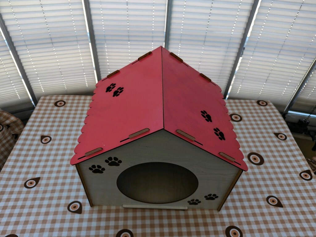 AHŞAP KEDİ EVİ - 3