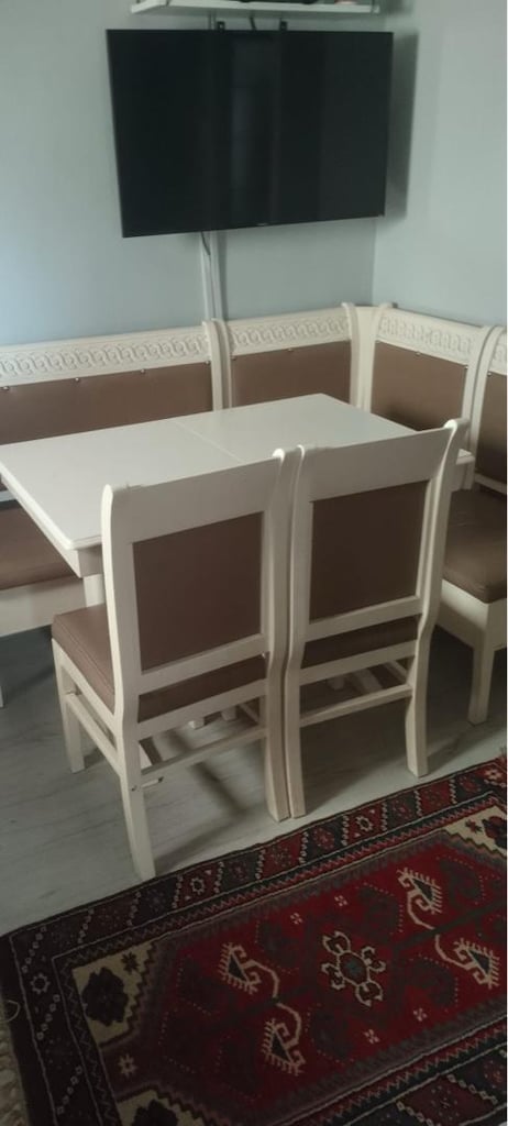 6 kişilik köşe yemek masası takımı - 6