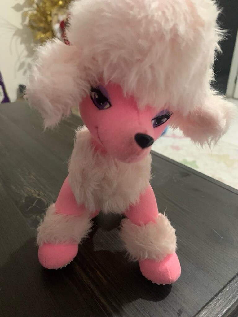 Orijinal 2003 Vintage Barbie pembe köpek - 3