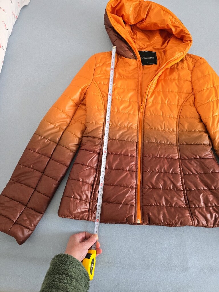 Renk geçişli şık şişme mont - 6