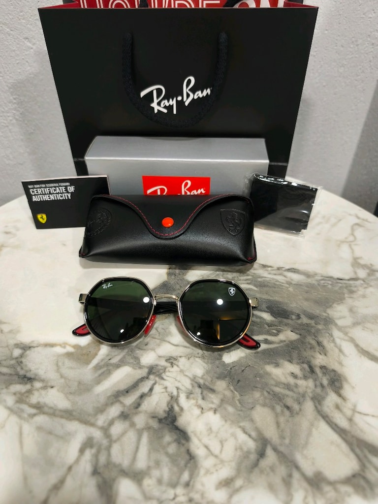 Ray-Ban 3703 Ferrari serisi Yuvarlak Güneş Gözlüğü orj - 5