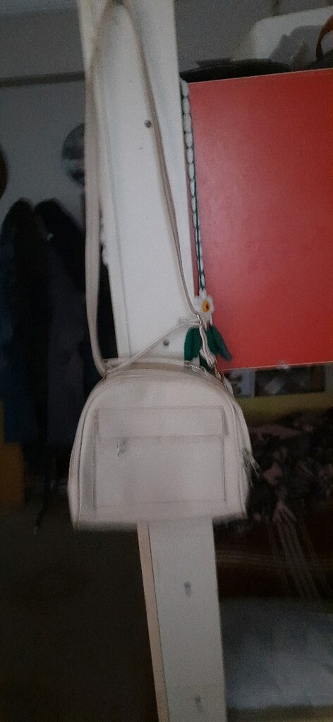 Beyaz çok şık bayan omuz çantası - 4