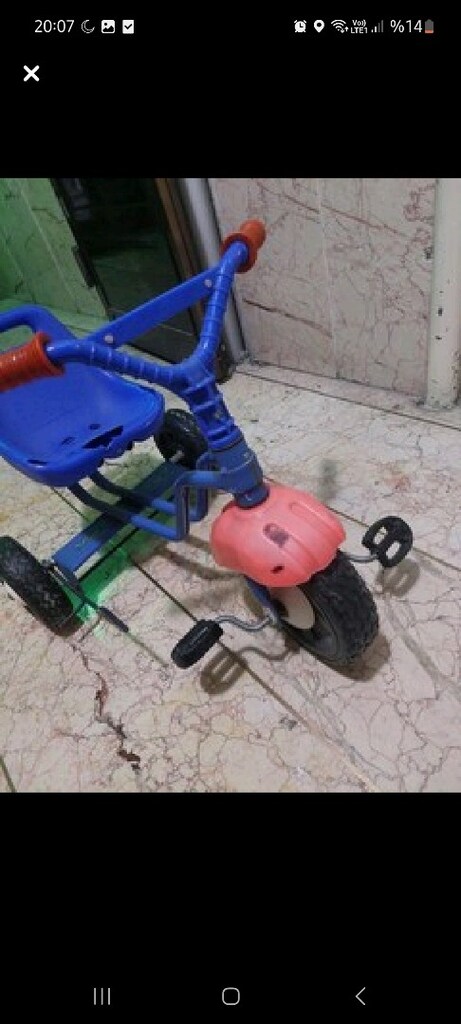 Çocuk bisikleti. Elle fren sistemi. Sadece oturağında kırık var. - 2