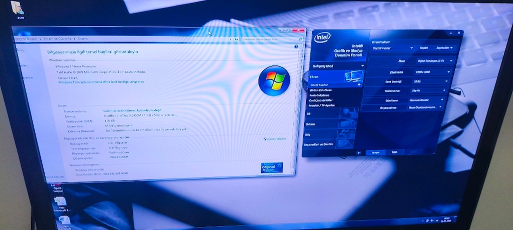 EKRANSİZ. DELL LAPTOP..İ5 _4GB RAM_1GB EK. 120 HDD.. GELEN ALİR.. - 2