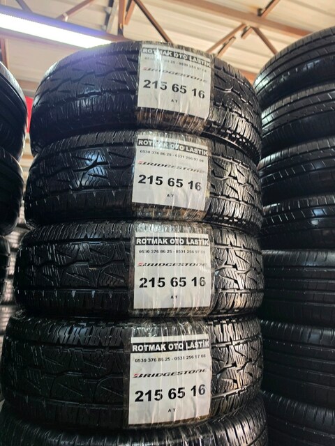 215 65 16 Bridgestone A T lastik ler Çok temiz yeni gibi