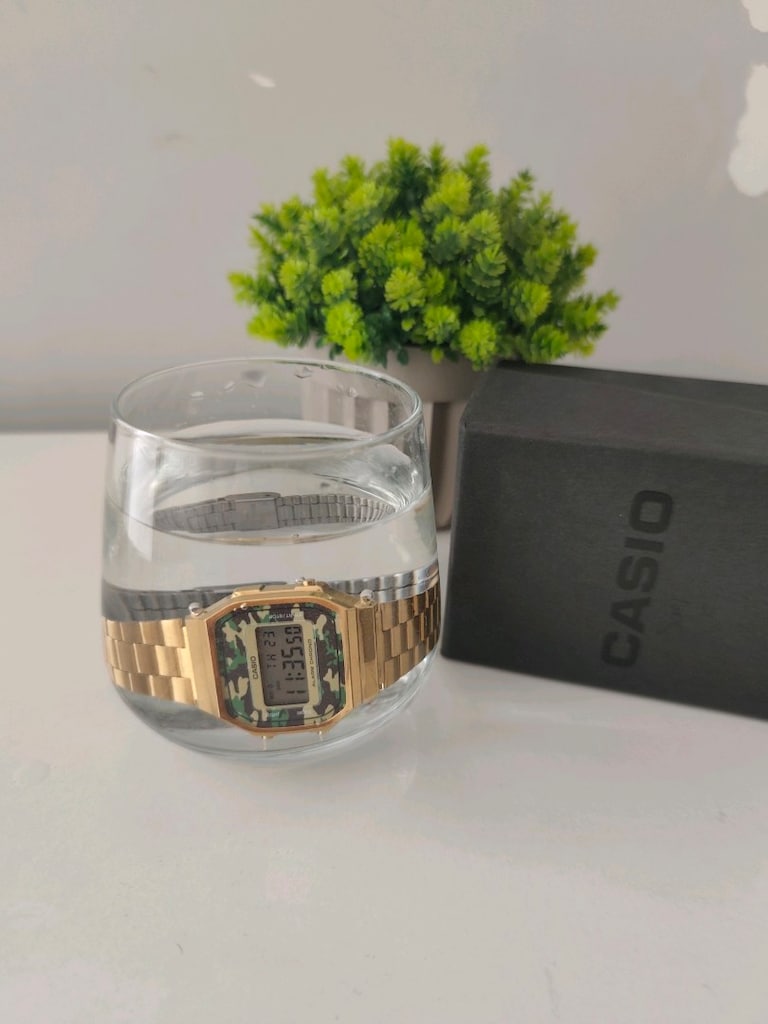 Orjinal CASIO A168WEGC Electroluminescence Saat - 19