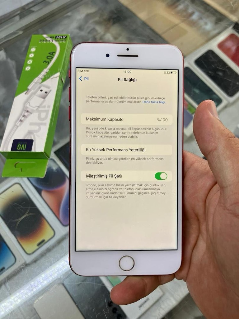 MÜHENDİSCELL’DEN İPHONE 7 PLUS 128 GB KIRMIZI SORUNSUZ - 5