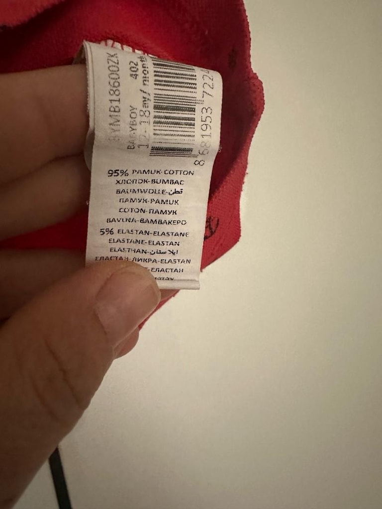 Kırmızı Çapraz Desenli Çocuk Polo Tişört - 3