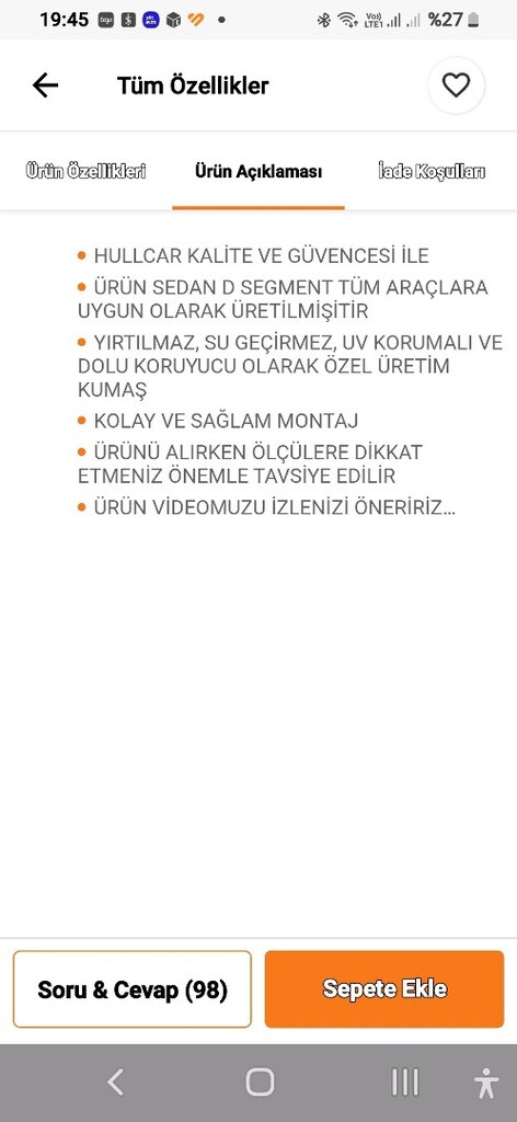 branda otomobil hulcar ,Güneş, dolu kalın elyaflı. - 10
