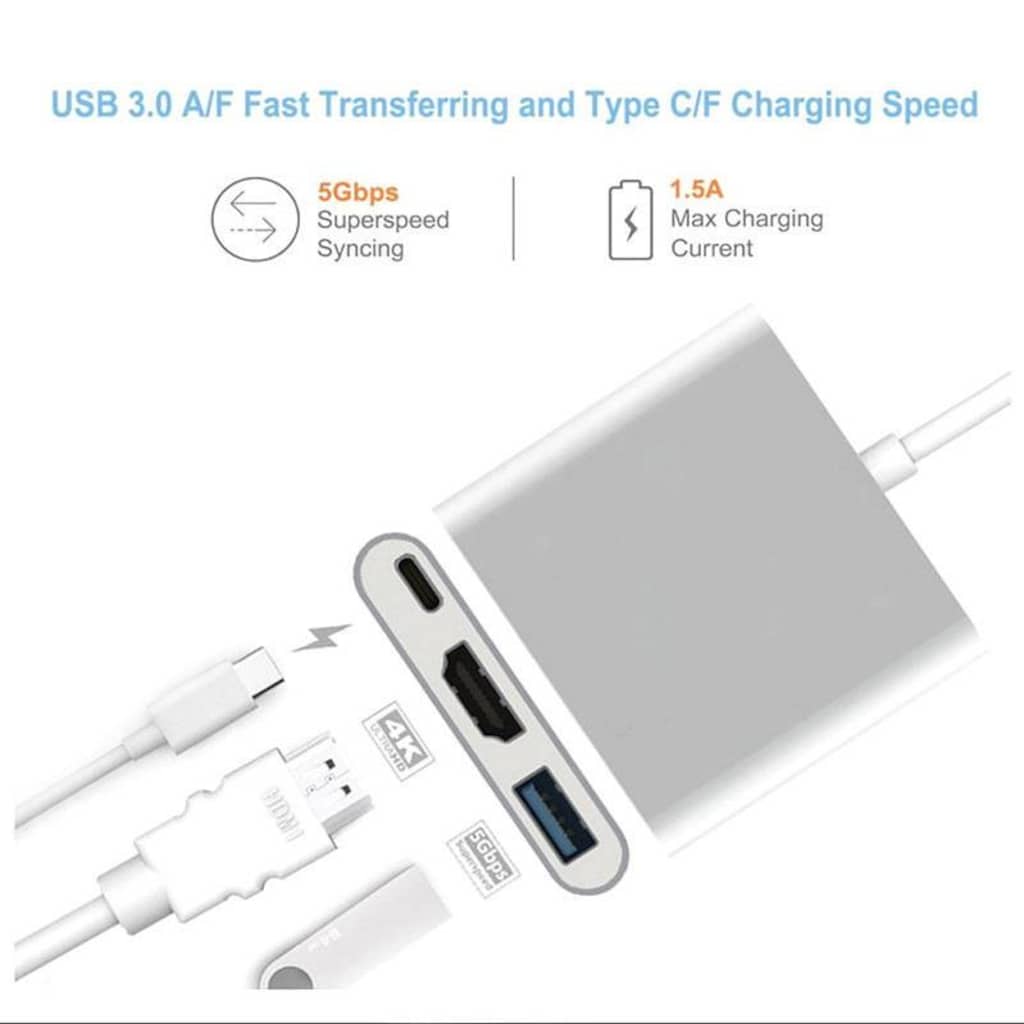 Usb 3.1 Type C To Hdmi USB Type-C 3.0 HDMI Çevirici Dönüştürücü - 2