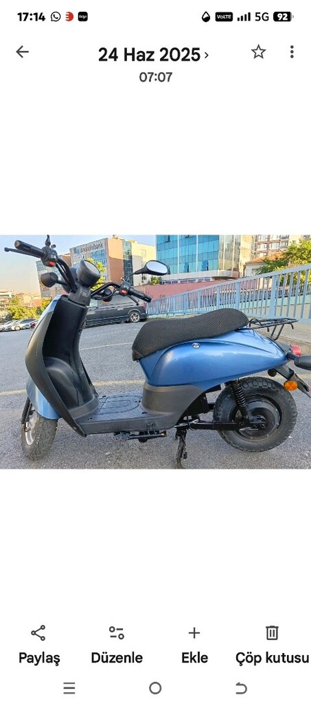 ELEKTİRİKLİ SCOOTER İŞE GİDİP GELMEK İÇİN İDEAL EKONOMİK MUAYENE VAR - 7