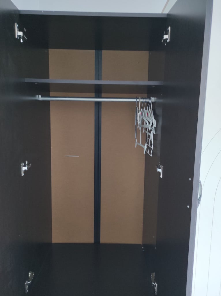 Kahverengi, Aynalı 2 Kapaklı Gardırop - 4