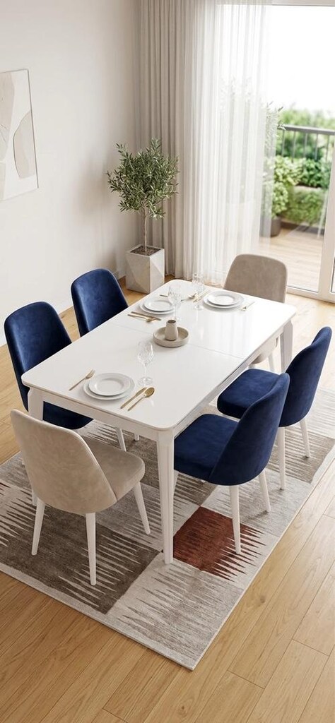ACİL Açılabilir Yemek Masası Takımı (6 Sandalyeli / 12 KişilİK - 2