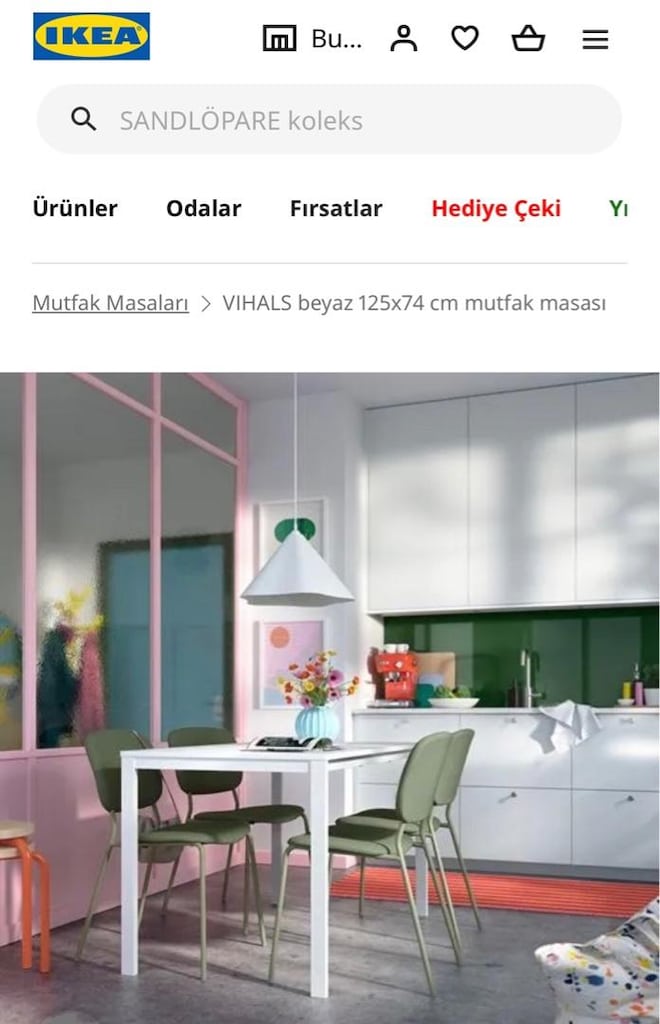 İKEA MUTFAK MASASI TAKIMI