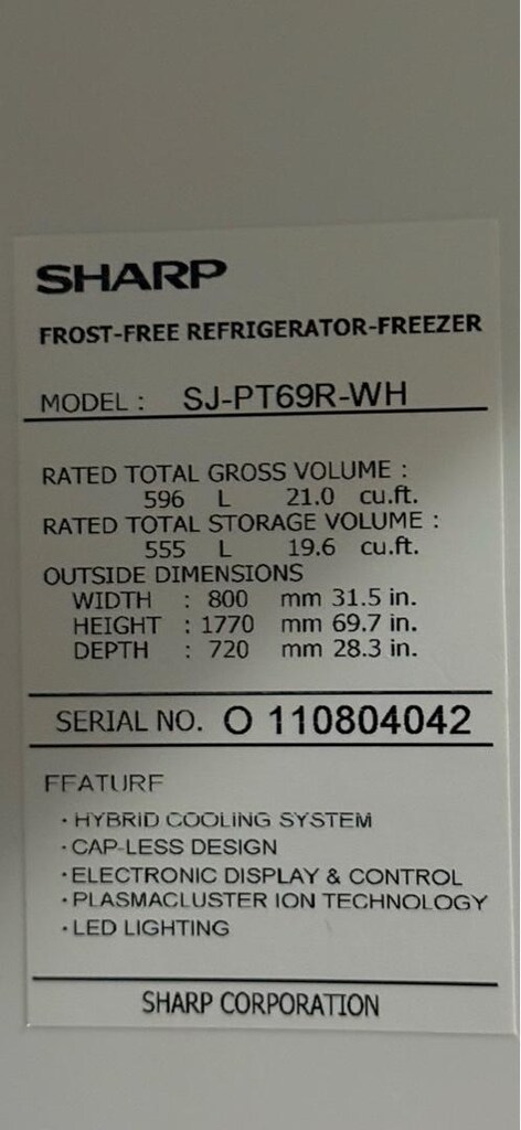 sharp nofrost buzdolabı - 8