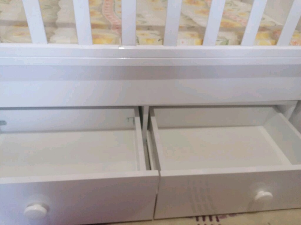 Çekmeceli Sallanır Bebek Beşiği 60x120 – Temiz Kullanılmış - 6