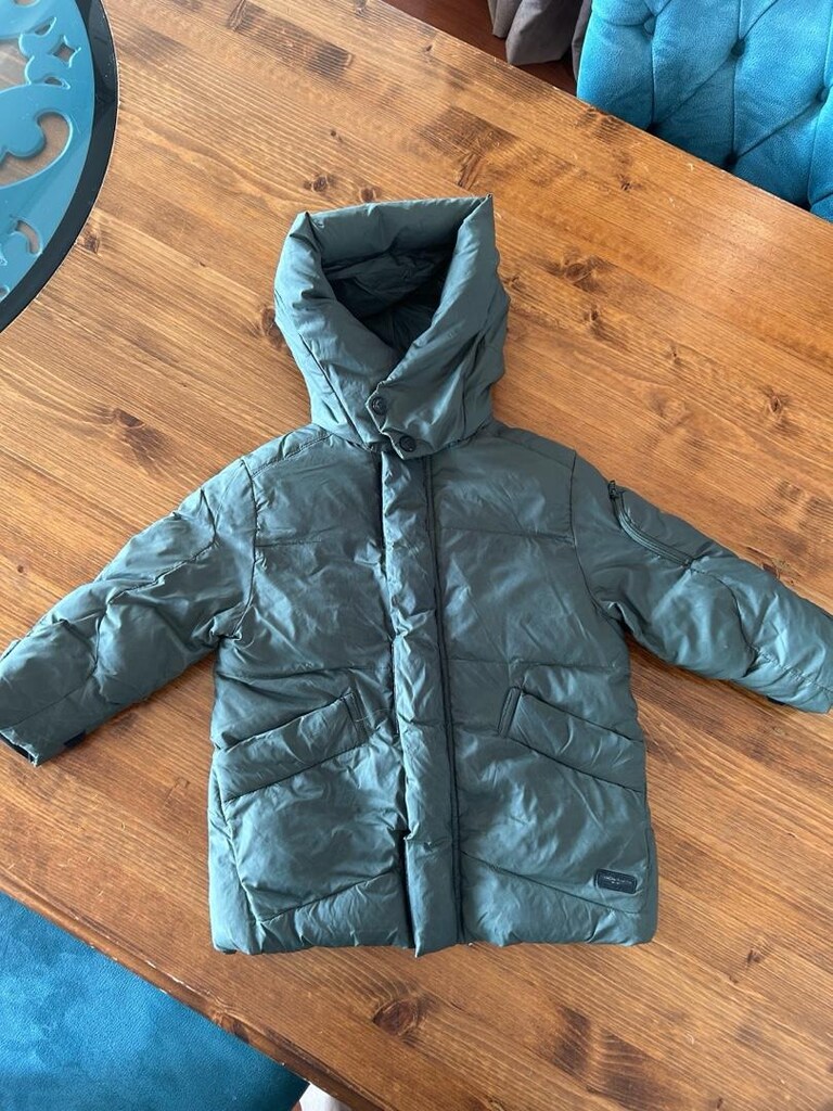 Zara Orijinal İçi lü, kapüşonlu Çocuk Mont