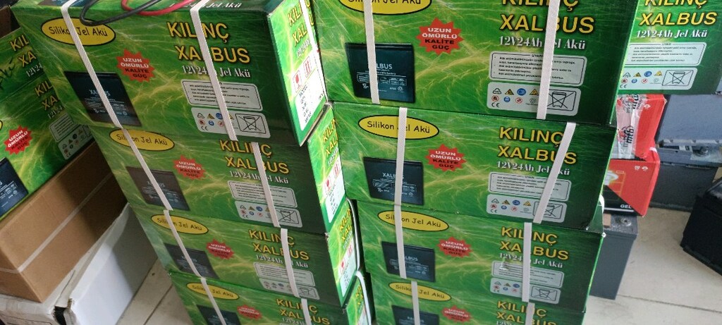 elektrikli motor aküsü silikonlu jel 12 volt 24 amper - 4