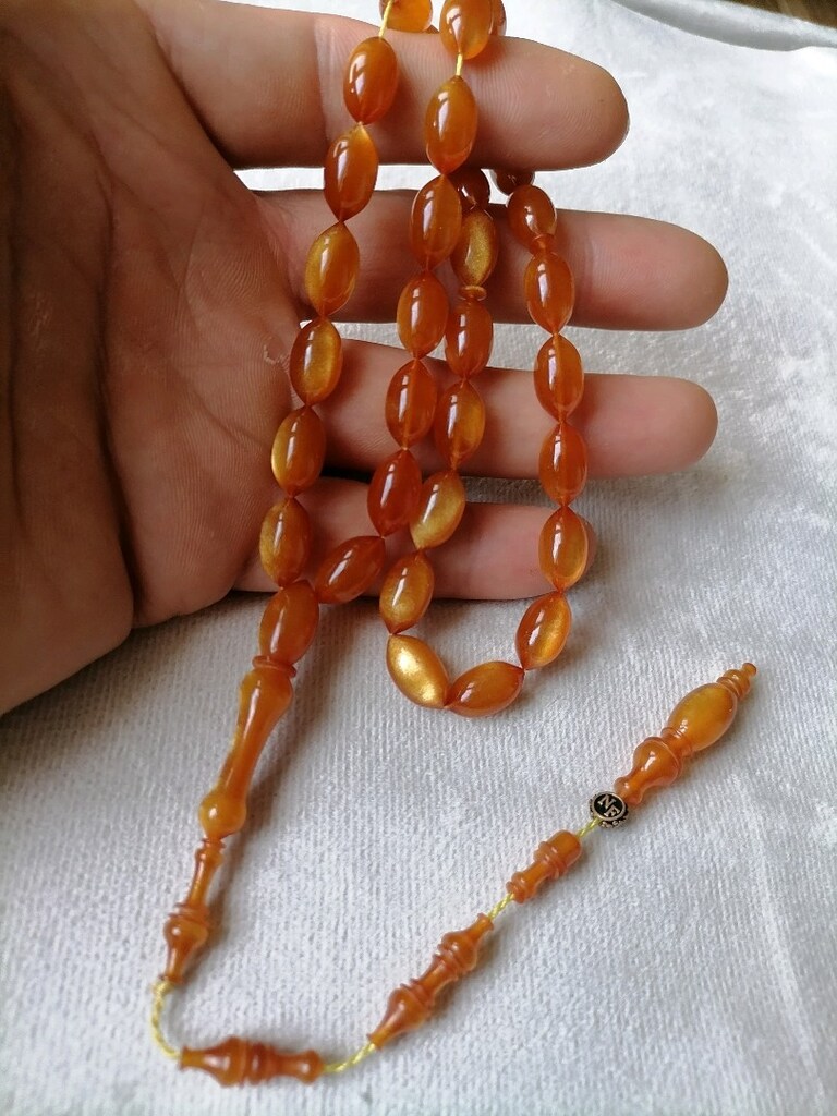 Sıkma Kehribar Tesbih - 3
