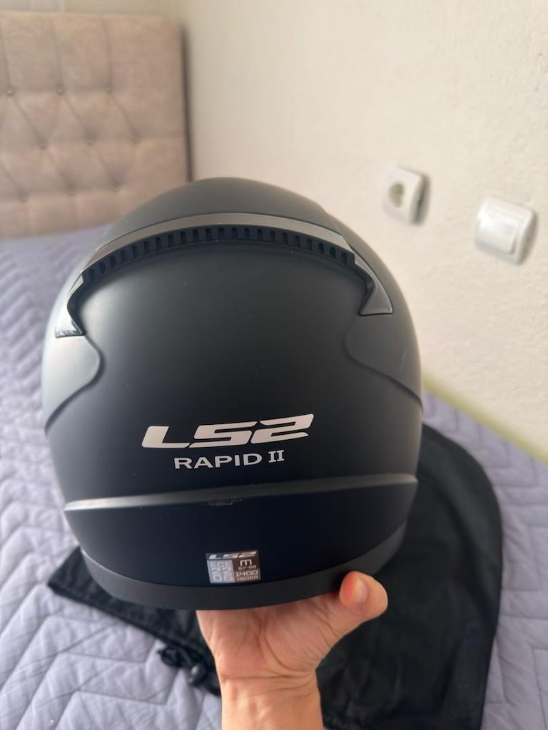 LS2 RAPİD 2 M BEDEN MAT SİYAH MAT KASK - 4
