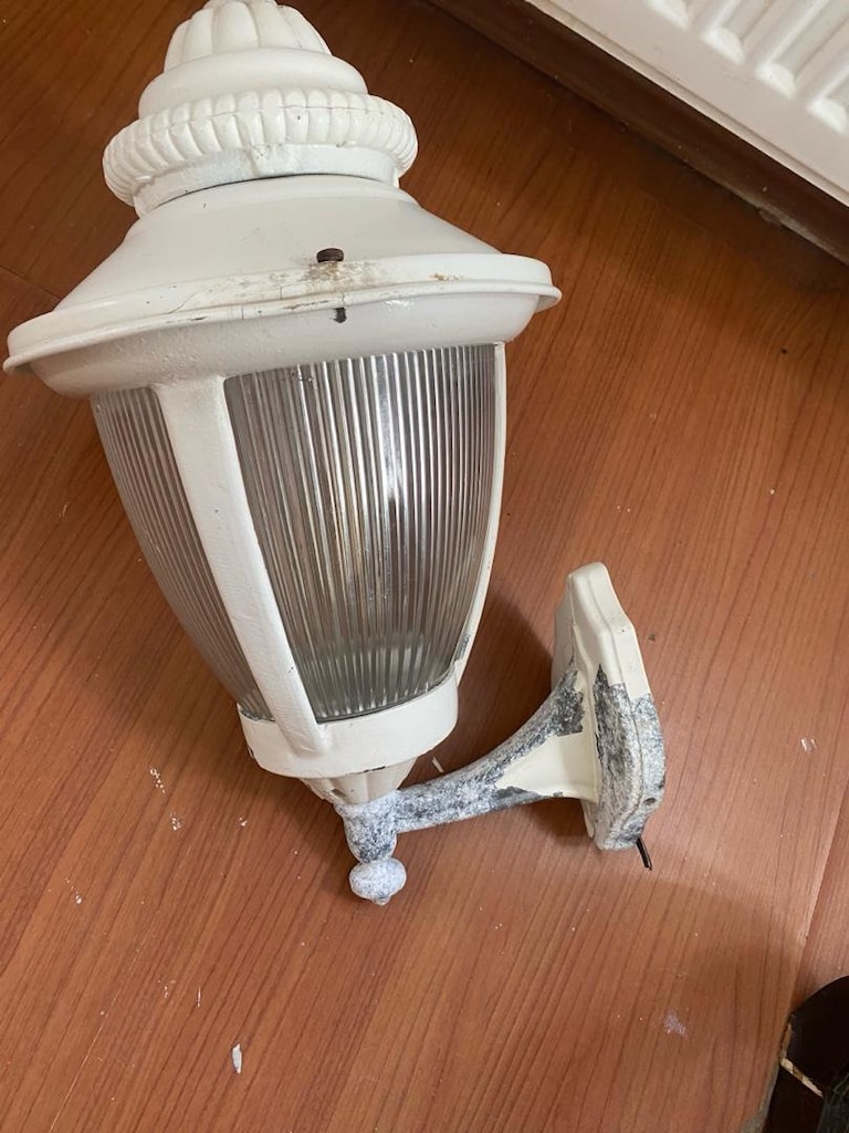 2 li 55 cm yükseklik alimünyum döküm boya bahçe aplik - 3