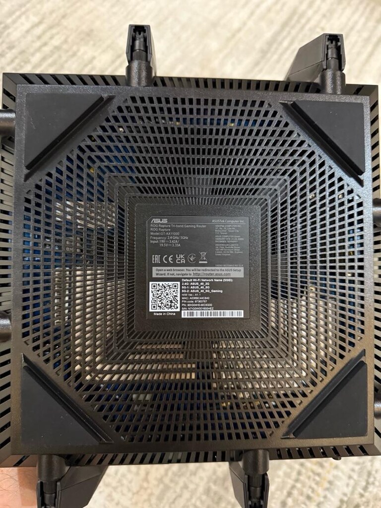 ASUS ROG Rapture GT-AX11000 Tri-Band WiFi 6 AiMesh Gaming Router - 6