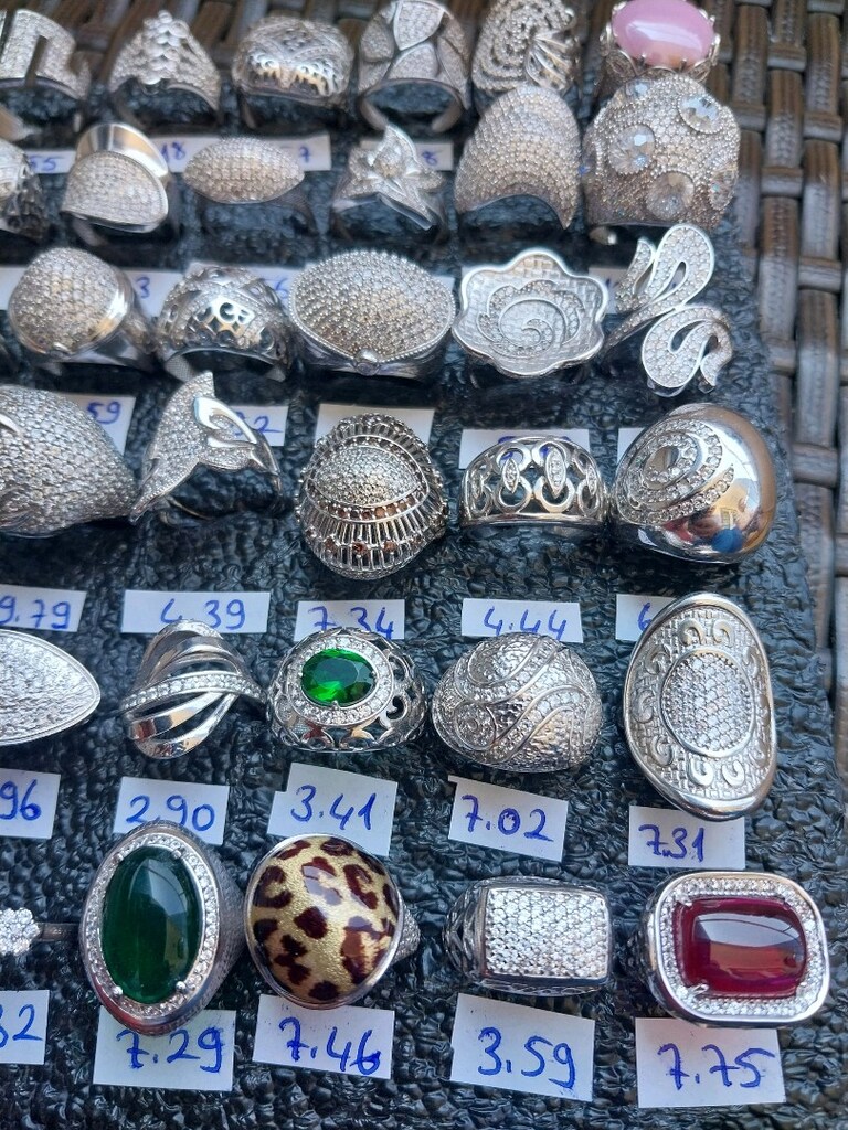 925 Ayar Gümüş Yüzükler GRAM 200 LİRA Sıfır Ürün Hiç Kullanılmadı - 2