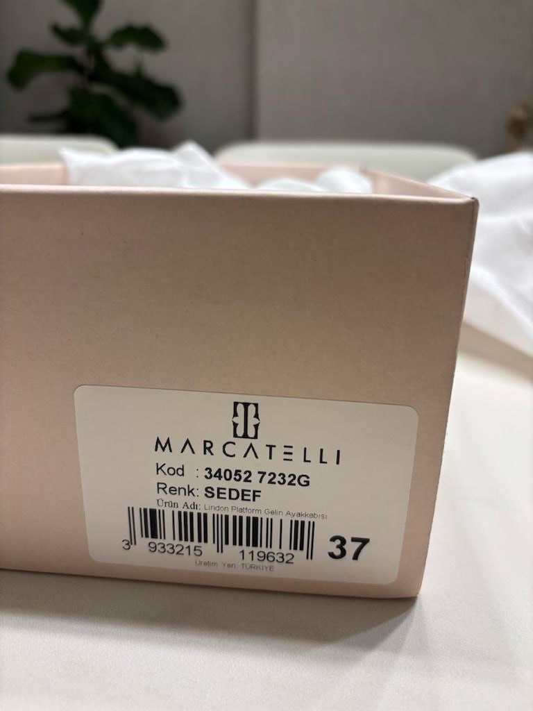 Marcatelli Platform Topuklu Gelin Ayakkabısı - 7