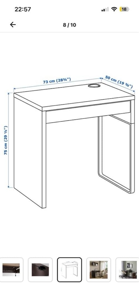 ikea mıcke çalışma masası - 6