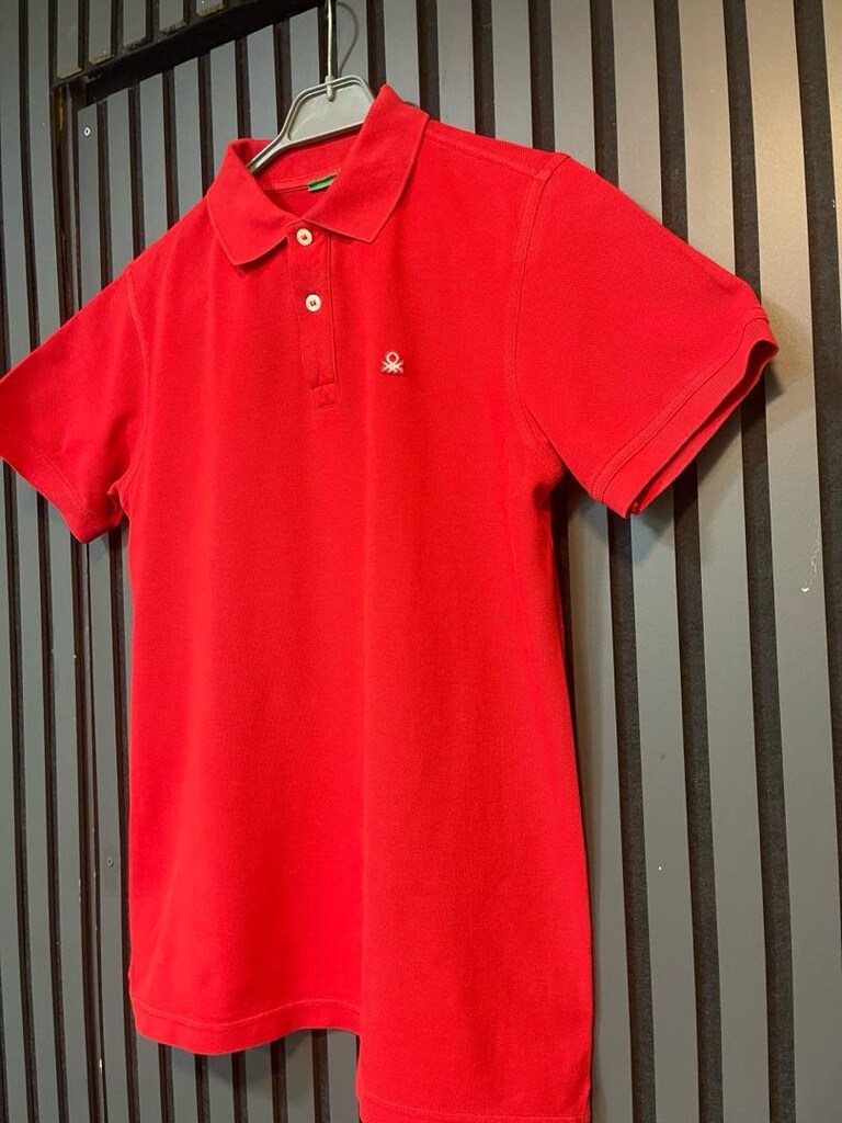 BENETTON 13-14 Yaş POLO YAKA TSHIRT - 3