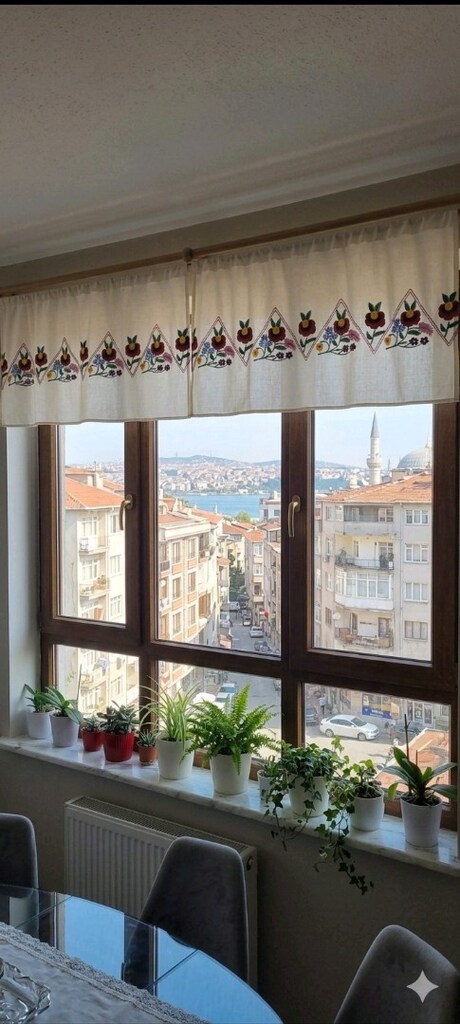Macar Raf Örtü Perde Runner - 9