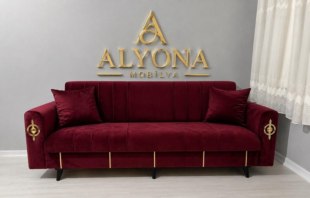 ALYONA MOBİLYA EKONOMİK YATAKLI BAZALI ÇEKYATLAR KANEPELER - 8