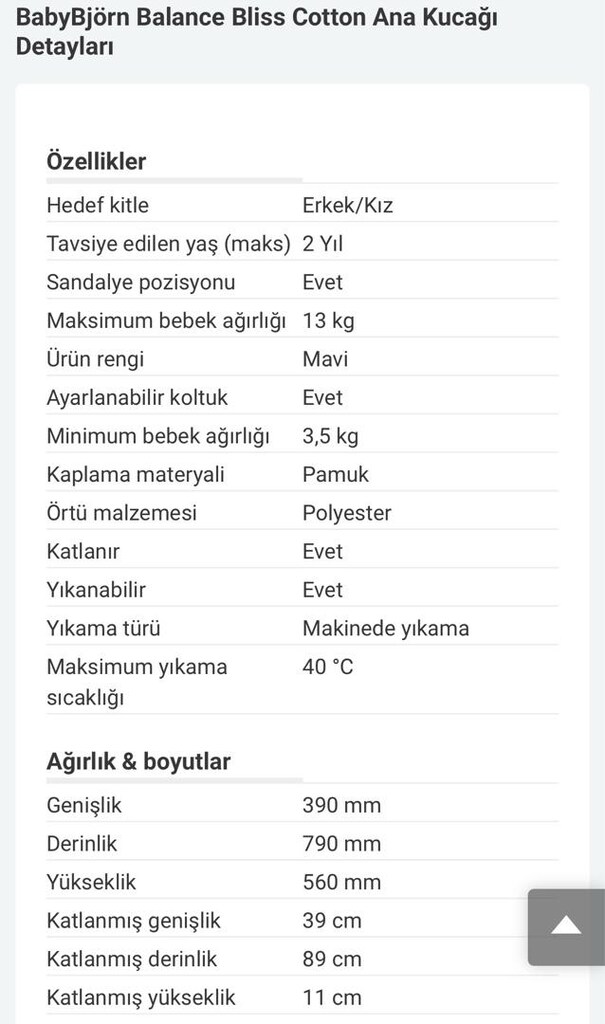 BabyBjörn Balance Bliss Cotton Ana Kucağı - 5