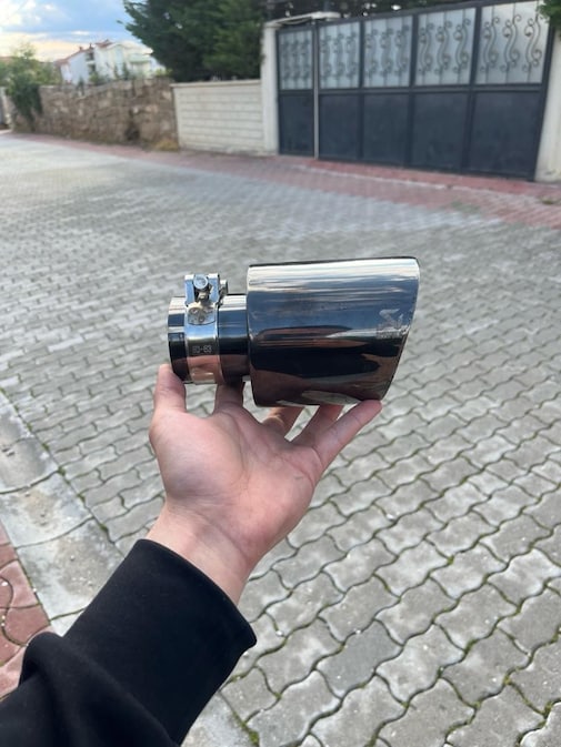 AKRAPOVİC 90 mm krom egzoz ucu
