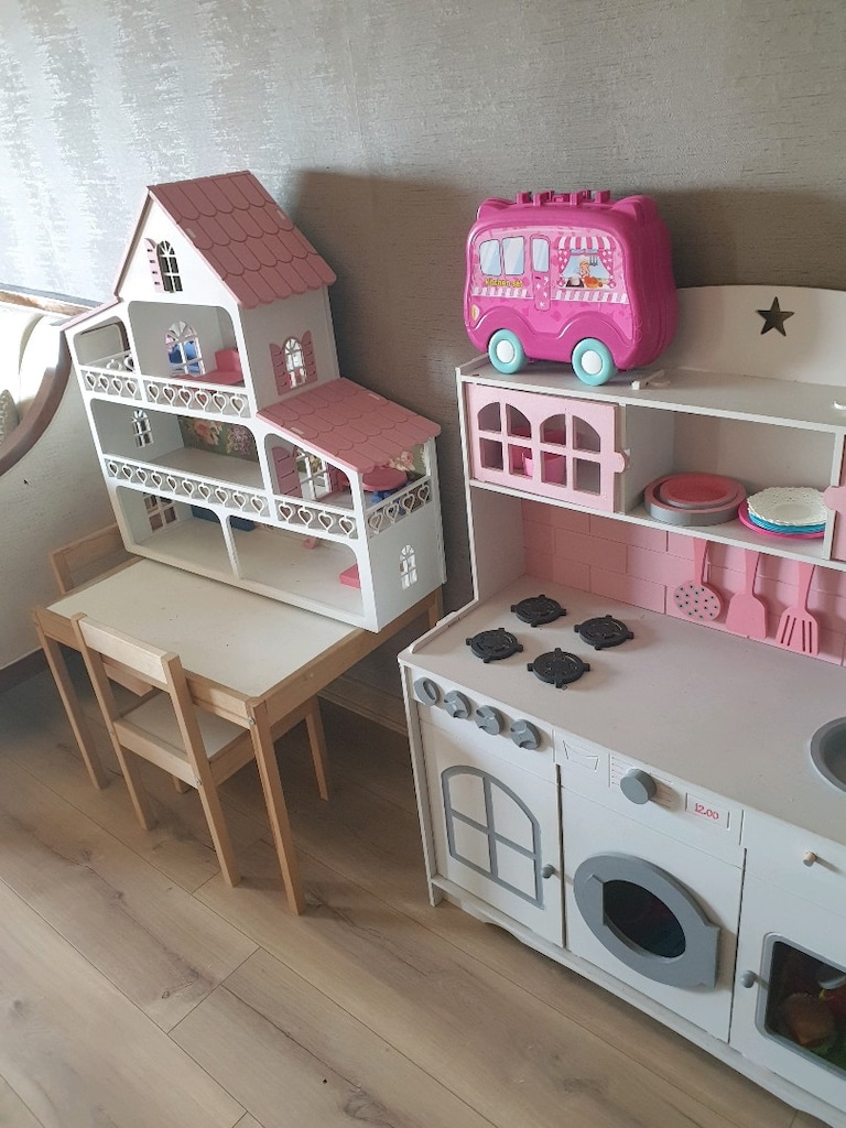 Ahşap Oyuncak Evi Barbie Evi - 14