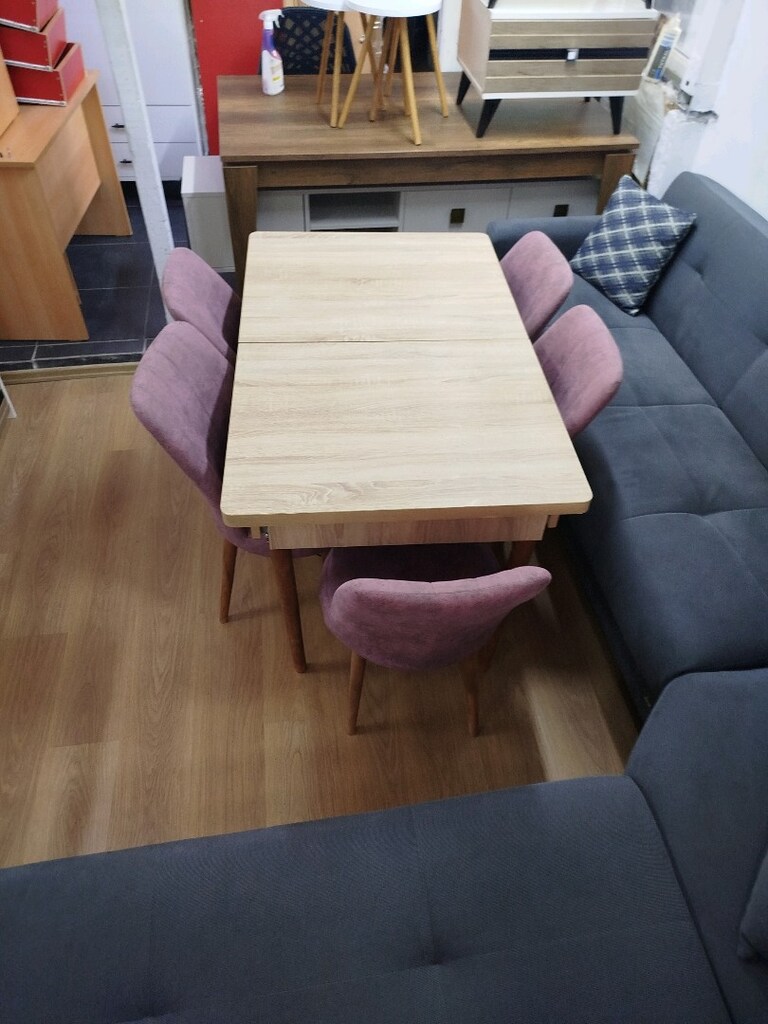YEMEK MASASI VE 5 ADET SANDALYE - 6