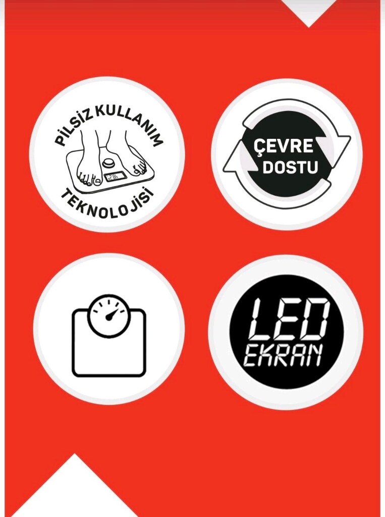 ARZUM COLORFIT PİLSİZ BASKÜL TARTI - 8